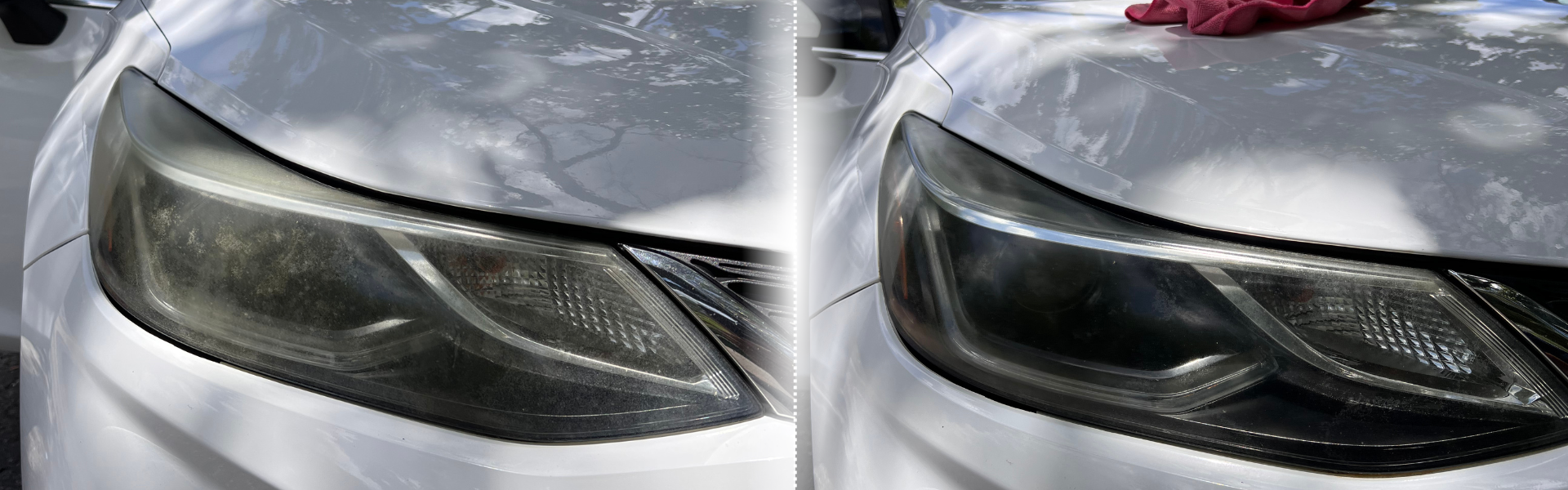 Vehicle detailing before and after example 1