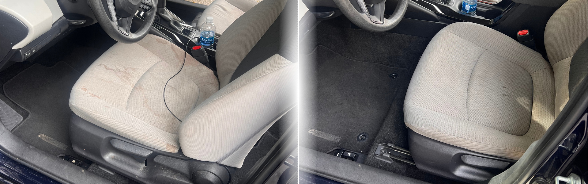 Vehicle detailing before and after example 3